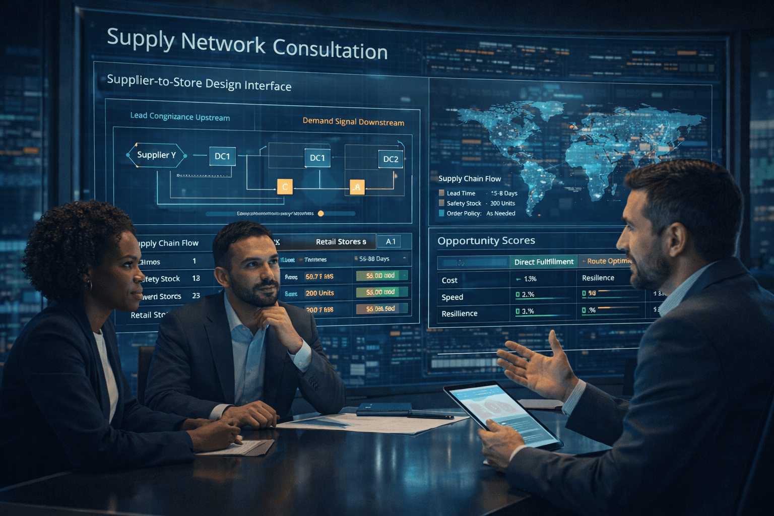 Strategic digital supply chain planning session